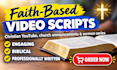 write christian sermon video scripts christian script writer youtube script