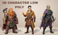 3d game assets low poly character props stylized unity game ready model