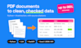 extract data from PDF and scanned documents to excel or json with ai ocr