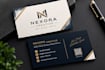 design modern luxury business card and visiting card