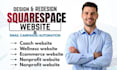 design or redesign your squarespace website with email campaign and automation
