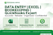do data entry, excel work and bookkeeping accounting
