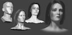 perfect character weight paint facial rig blendshape, 3d model rigging skinning