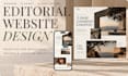 design a editorial creative website in figma