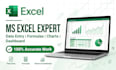 do ms excel work, data entry, formulas, charts and graphs