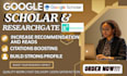 increase and backdate google scholar citations using researchgate and journals