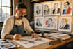 draw custom political and editorial cartoons