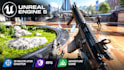 create 3d multiplayer adventure rpg, action game, shooter, unreal engine 5, ue5