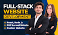 be your full stack developer for node js custom web development