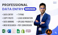 manual data entry, lead genaration and web research