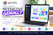 create interactive genially courses and lessons