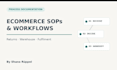 create professional sops and workflows for your ecommerce operations