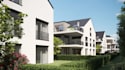 multi family housing development,site layout, backyard garden,real estate visual