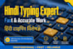 do fast hindi typing translation and data entry work