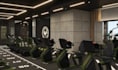 do 3d dynamic visual gym interior,modern fitness facility,training space concept