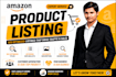 set up SEO amazon fba fbm product listings for pl, amazon listing creation
