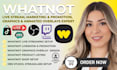 setup whatnot obs streaming, whatnot promotion whatnot overlay streamlabs obs