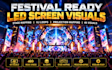 create festival ready led screen visuals, vj loops stage mapping projection 3d
