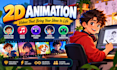 create 2d cartoon animation, character animation and animated videos