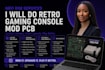custom retro gaming console mod pcb