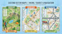 design custom vector maps, hiking maps, tourist and navigation maps
