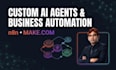 build ai agents and business automation using n8n and make