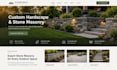 design squarespace hardscape website stone mason retaining wall website