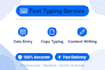 do fast typing content writing and data entry