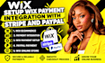 setup wix payment integration wix ecommerce checkout error fix stripe paypal