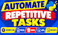 automate repetitive business tasks, bot with custom python automation scripts