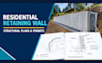 residential retaining walls with structural calculations and permit drawings