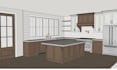 design kitchen floor plans, cabinet layouts, elevations and 2d drawings