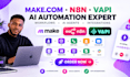 setup n8n make com ai automation with API vapi retell ai voice calling agent