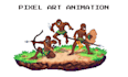 pixel art animation pixel sprite sheet character art design pixel tileset, rpg