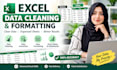 do excel data cleaning, formatting and excel data analysis