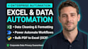 do power automate excel data cleaning python data script PDF to excel vba macro