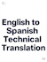 translate english to spanish texts