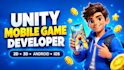 create a custom unity mobile game, hypercasual or 3d game
