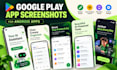 design google play app screenshots for android apps