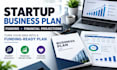 create a startup business plan with projections