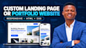 build a responsive HTML CSS landing page or portfolio website