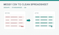 clean and standardize your excel or CSV data
