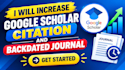 increase google scholar citation and backdated journal