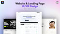 design a modern landing page UI UX in figma