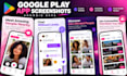 design google play app screenshots for android apps