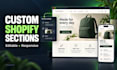 build custom shopify sections and customize your theme