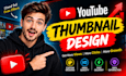 create modern youtube thumbnail design