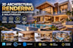 design 3d architectural rendering, visualization, luxury villa and walkthrough