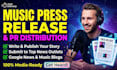 write music press release and submit press release to news outlets