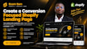 design a conversion focused shopify landing page